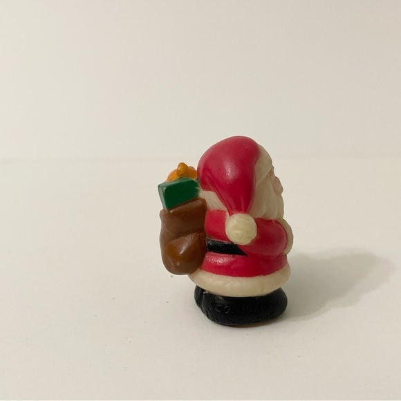 Vintage Santa Claus Bendy Figure and 1984 Santa Pencil Topper - Picture 5 of 16